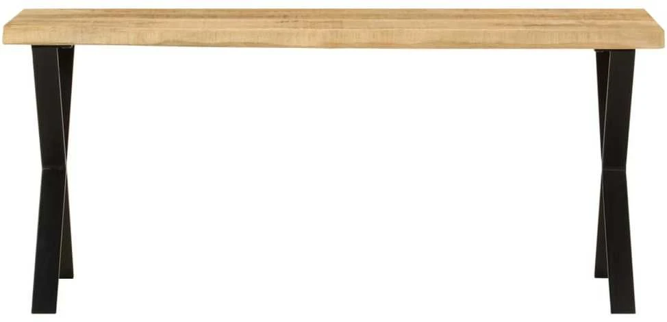 Suoliukas su gyvu kraštu, 105cm, mango medienos masyvas