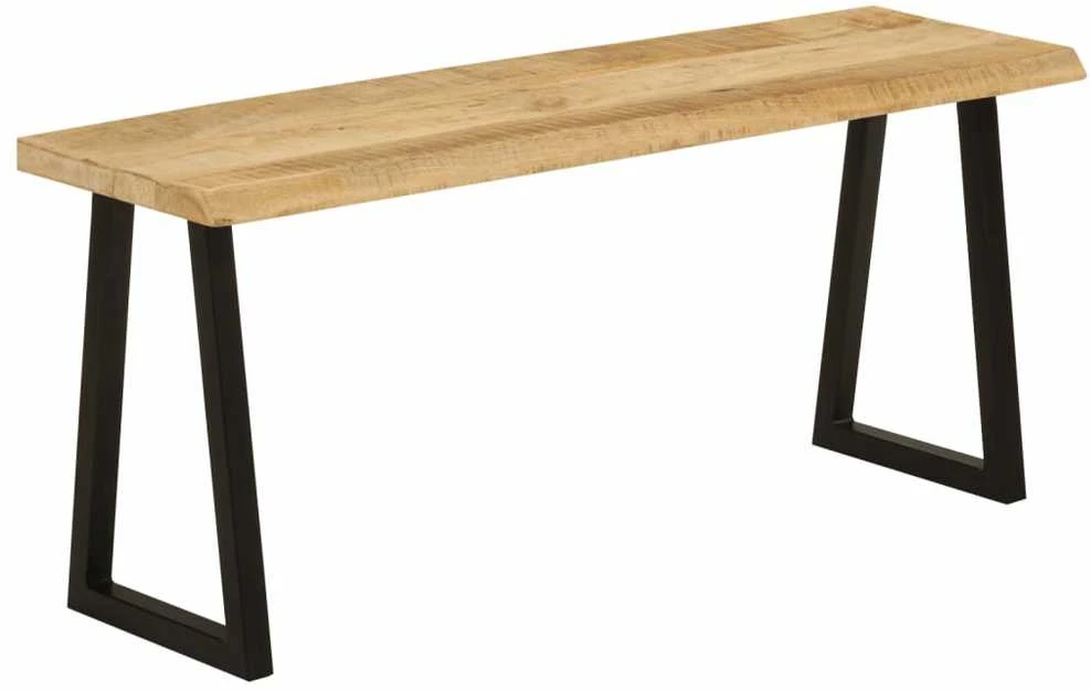 Suoliukas su gyvu kraštu, 105cm, mango medienos masyvas
