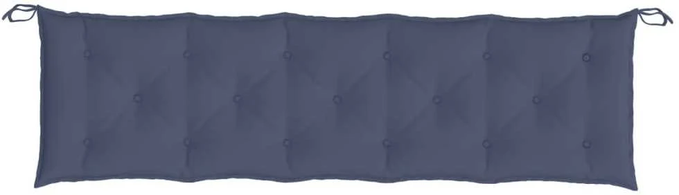 suoliuko pagalvėlės, 2vnt., tamsiai mėlyna, 180x50x7cm, audinys