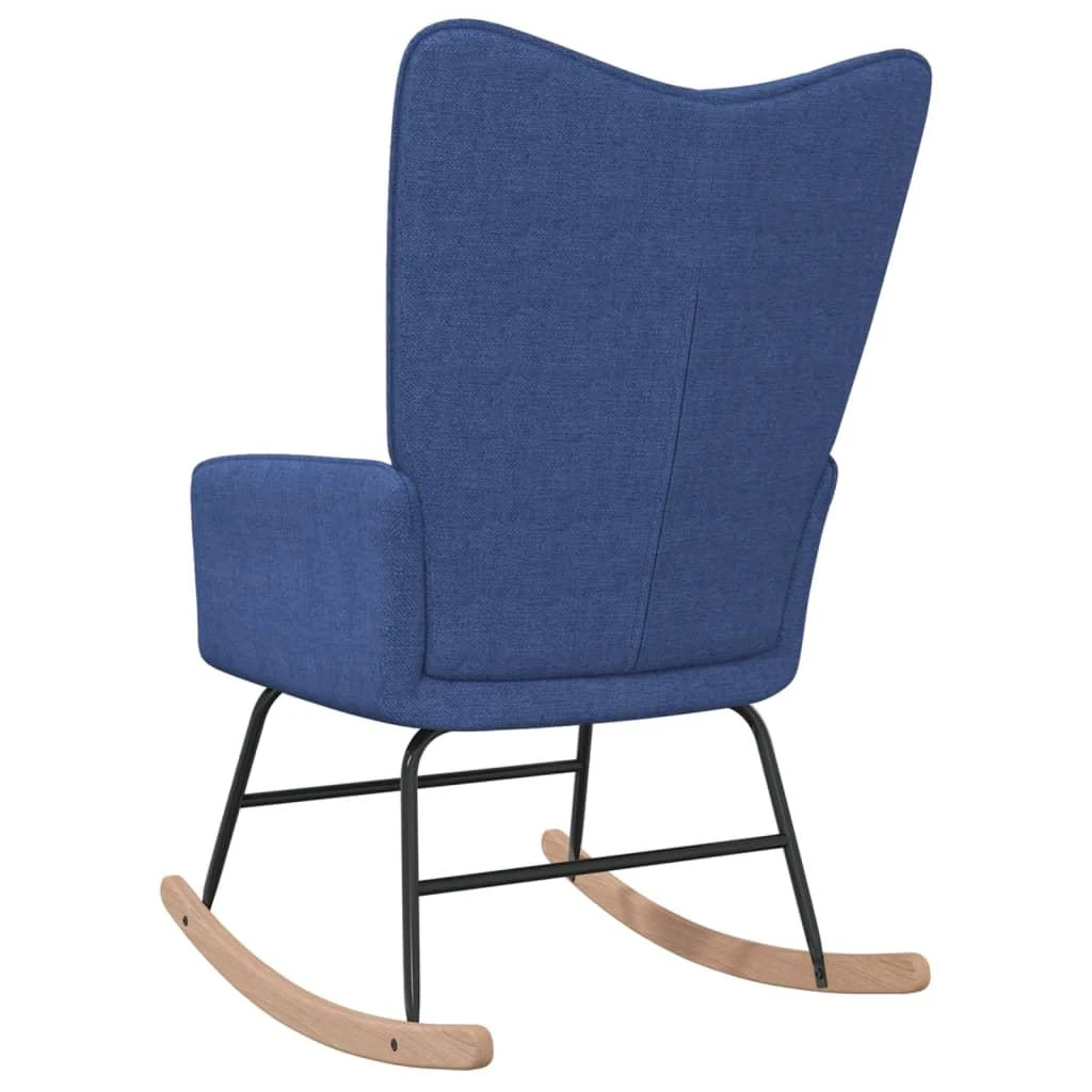 Supama kėdė, mėlynos spalvos, audinys