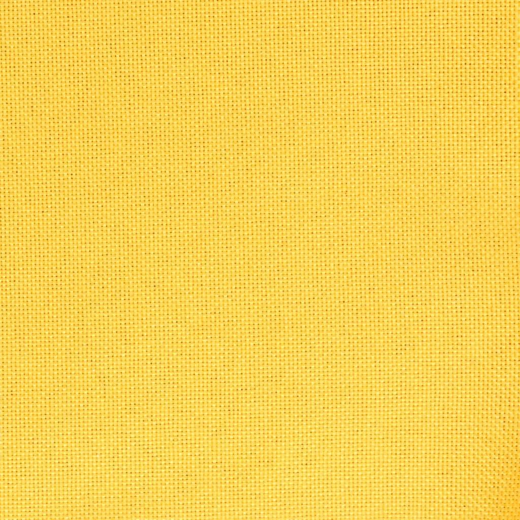 Supama kėdė su pakoja, garstyčių geltonos spalvos, audinys