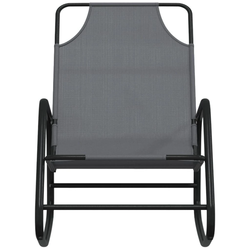 Sofa Supami saulės gultai, 2vnt., pilki, plienas ir tekstilenas