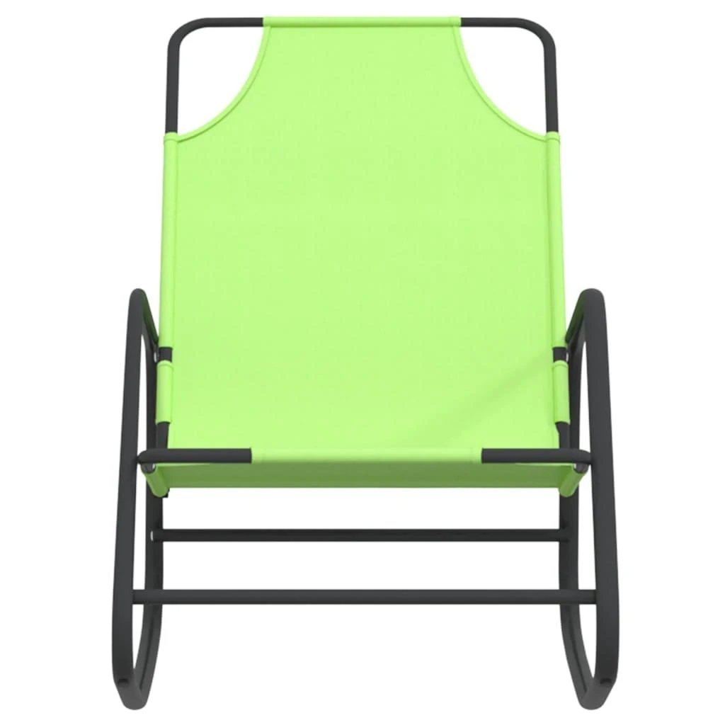 Sofa Supami saulės gultai, 2vnt., žali, plienas ir tekstilenas