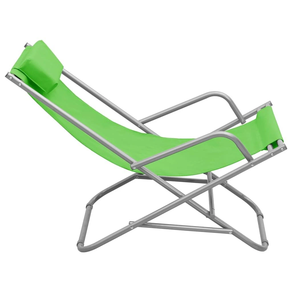Sofa Supamos kėdės, 2vnt., žalios spalvos, plienas