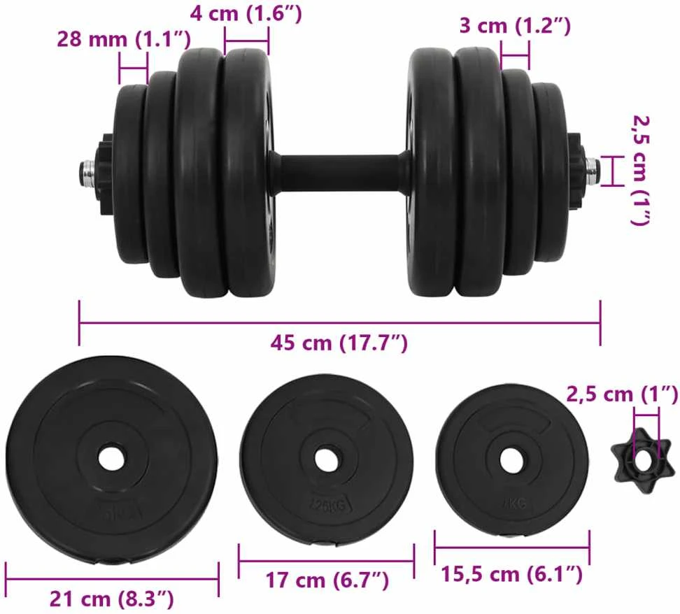 Svarmenys, 2x15 kg