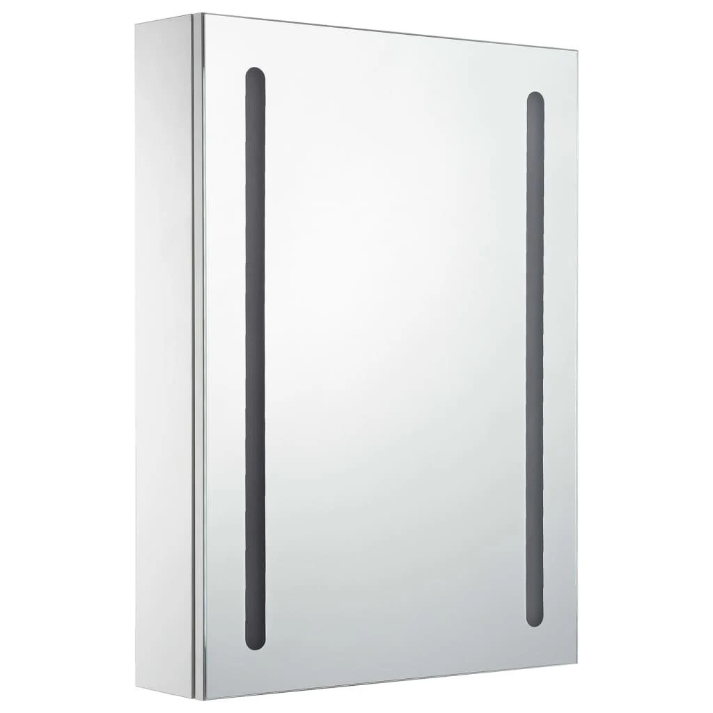 Veidrodinė vonios spintelė su LED apšvietimu, 50x13x70cm