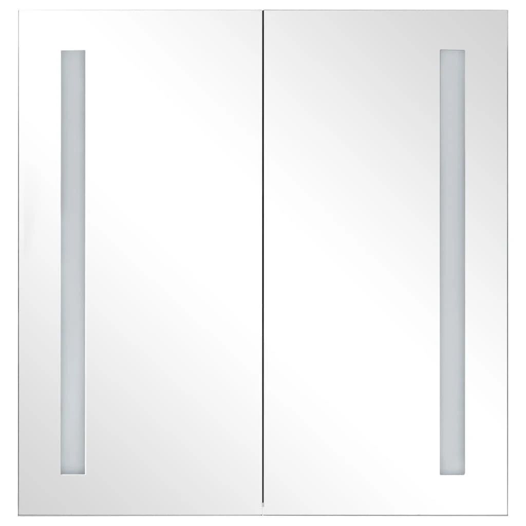 Veidrodinė vonios spintelė su LED apšvietimu, 62x14x60cm