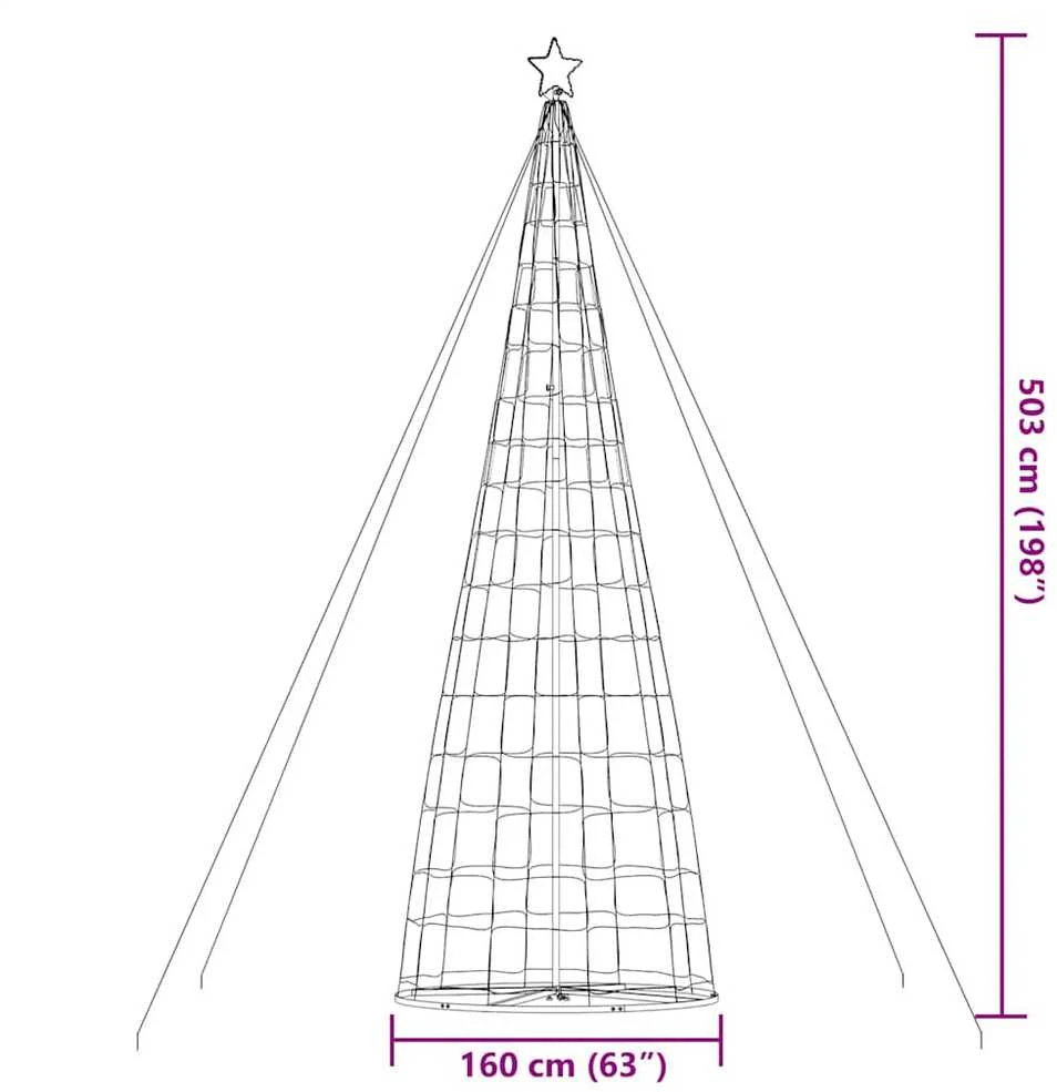 LED Kalėdų eglutė 1534 LED Mėlyna 500 cm