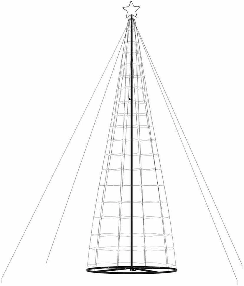 LED Kalėdų eglutė 1534 LED Mėlyna 500 cm