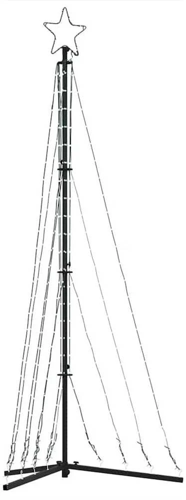 LED Kalėdų eglutė 339 LED Šalta Balta 182 cm