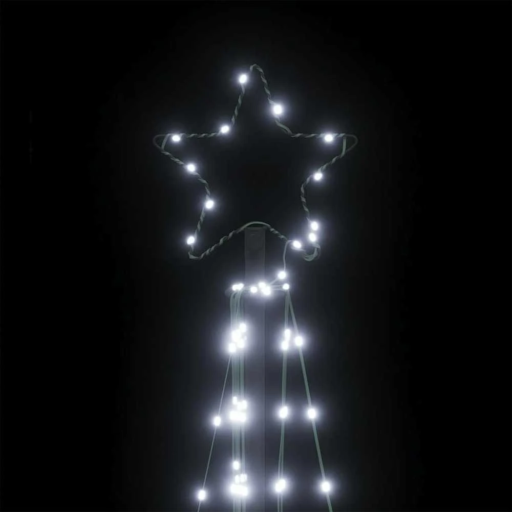 LED Kalėdų eglutė 339 LED Šalta Balta 187 cm