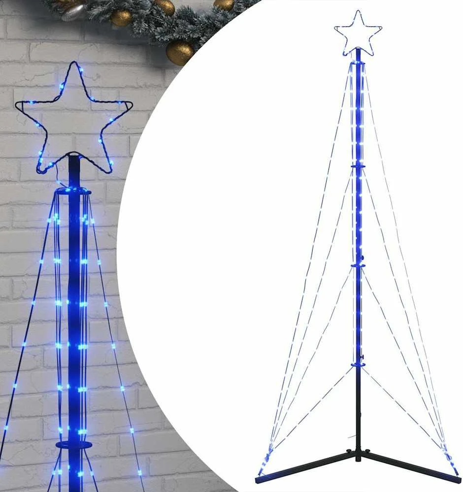 LED Kalėdų eglutė 363 LED Mėlyna 182 cm