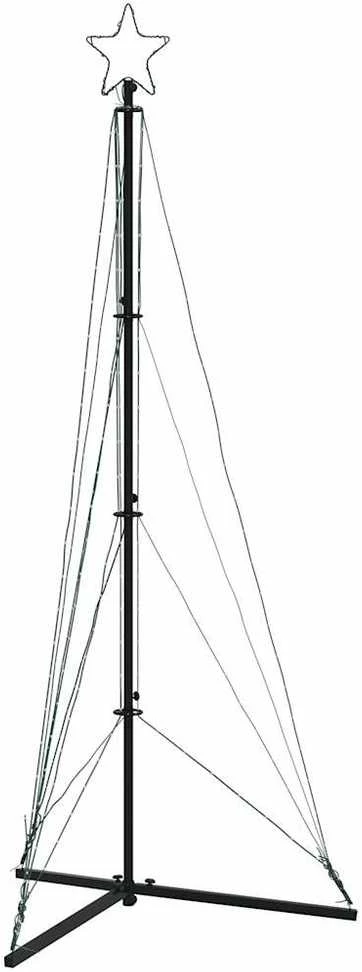 LED Kalėdų eglutė 363 LEDs Šalta Balta 182 cm