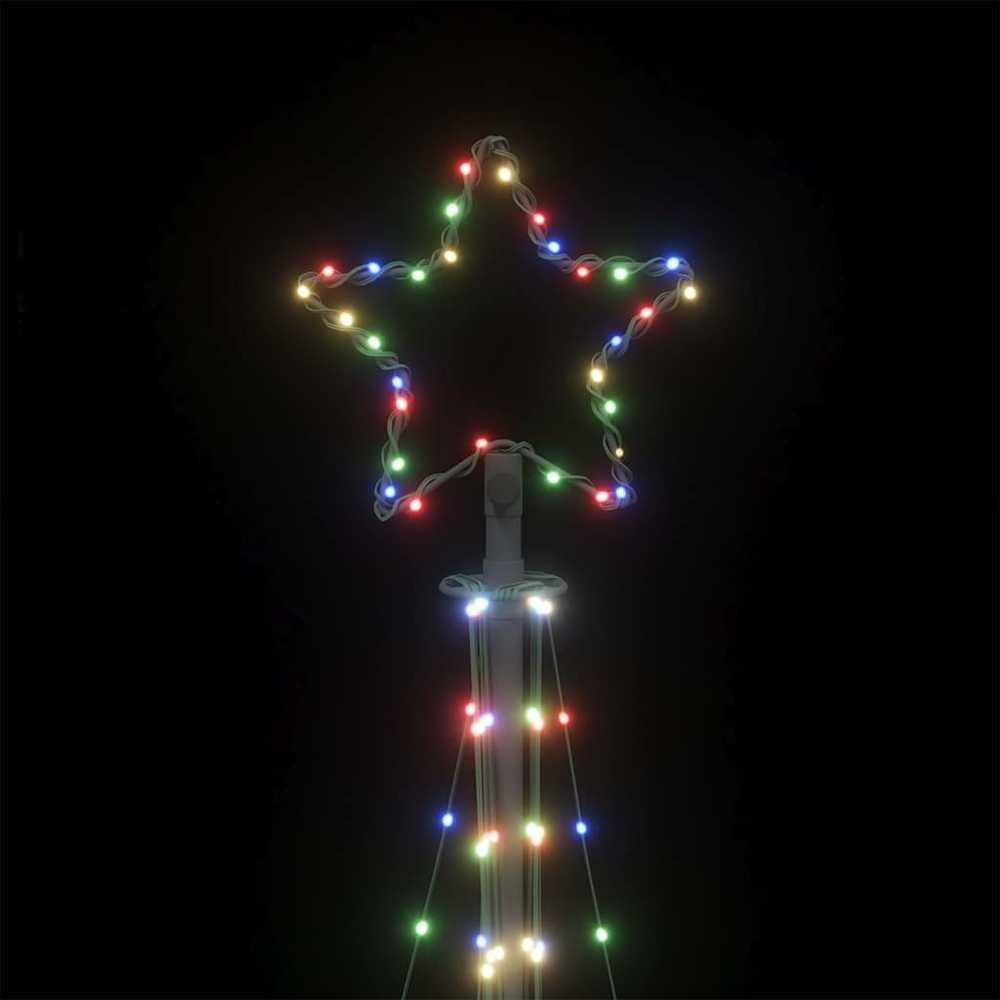 LED Kalėdų eglutė 447 LED Spalvingi 250 cm