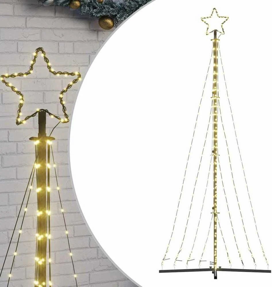 LED Kalėdų eglutė 447 LED Šiltai Balta 250 cm