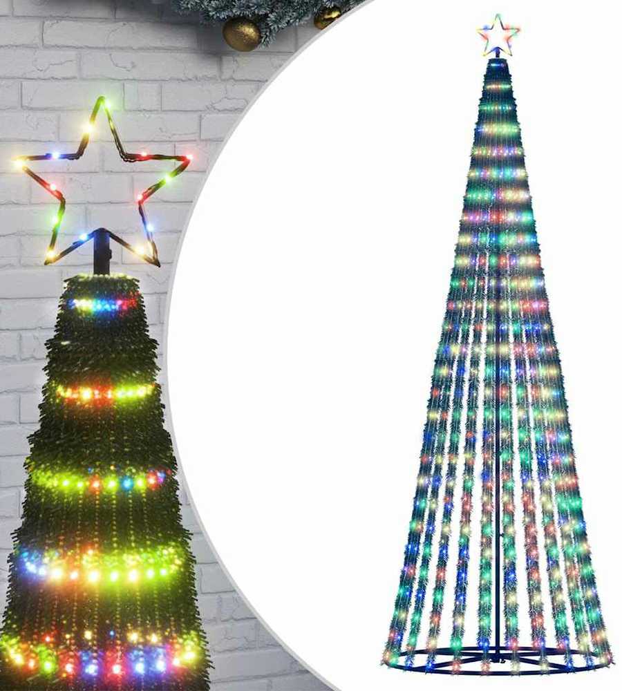 LED Kalėdų eglutė 475 LED Spalvingi 247 cm