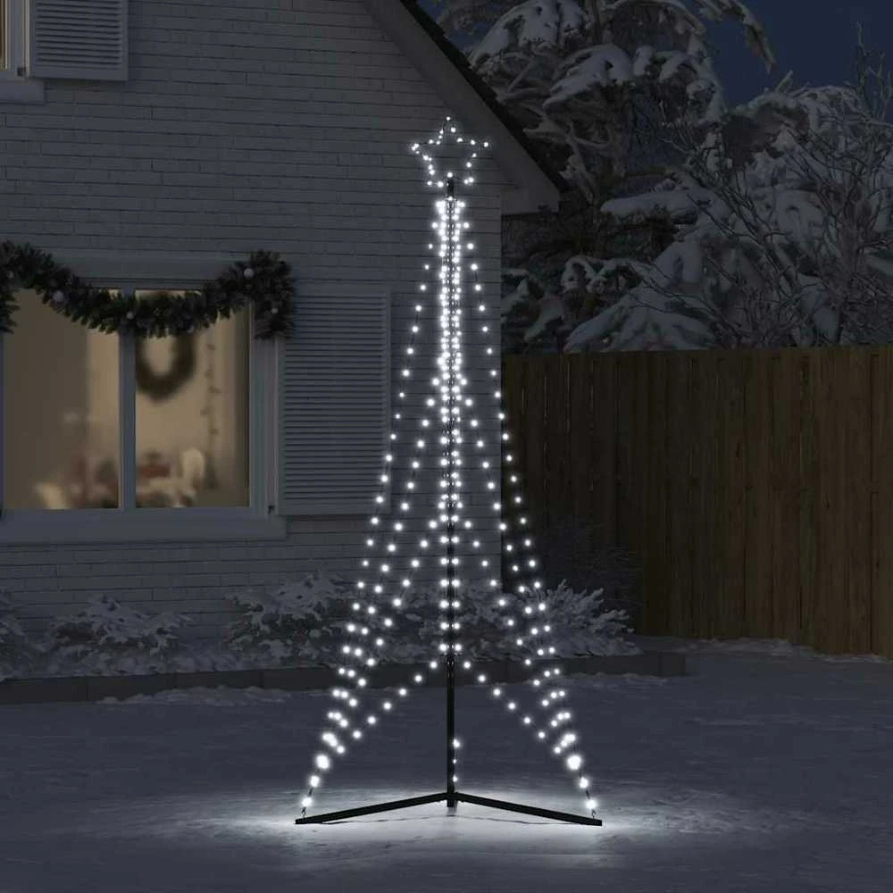 LED Kalėdų eglutė 483 LED Šalta Balta 240 cm