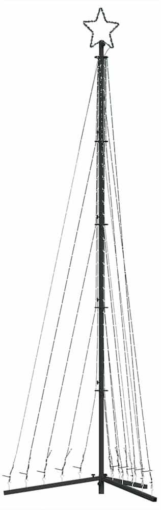 LED Kalėdų eglutė 495 LED Šaltai Balta 300,5 cm