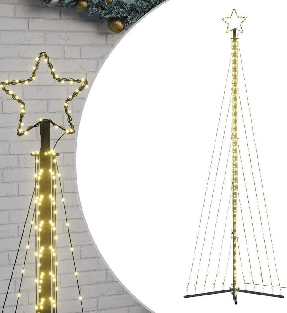 LED Kalėdų eglutė 495 LEDs Šilta Balta 300,5 cm