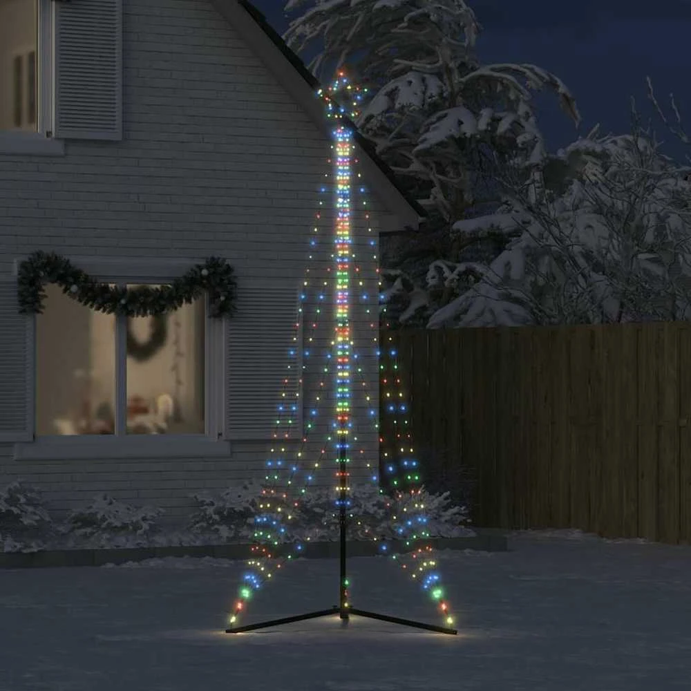 LED Kalėdų eglutė 525 LED Spalvingi 302 cm