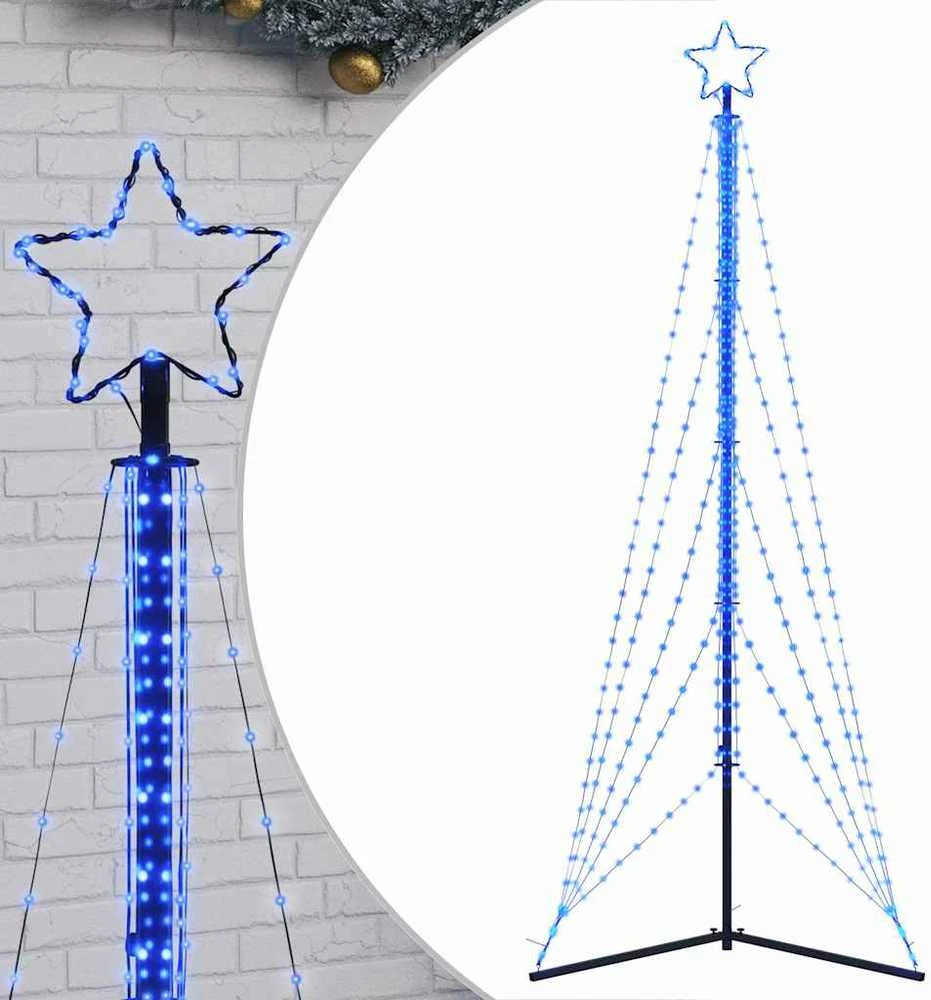 LED Kalėdų eglutė 525 LED Mėlyna 302 cm