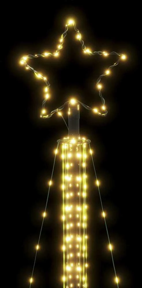 LED Kalėdų eglutė 525 LEDs Šilta Balta 302 cm