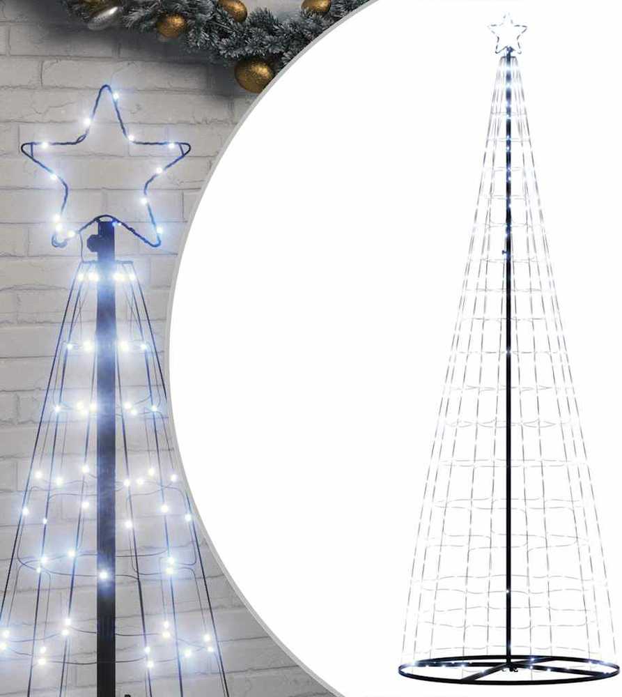 LED Kalėdų eglutė 550 LED Šaltai Balta 300 cm