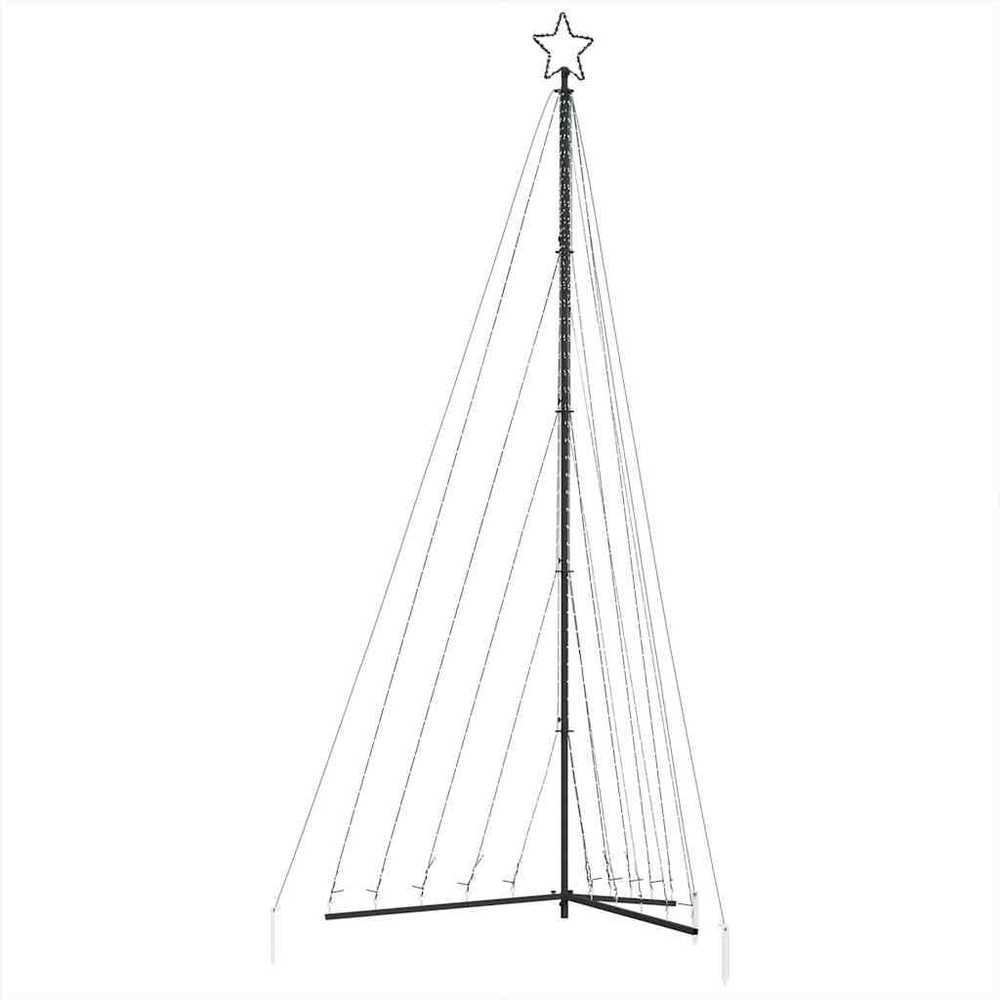 LED Kalėdų eglutė 570 LED Šalta Balta 399 cm