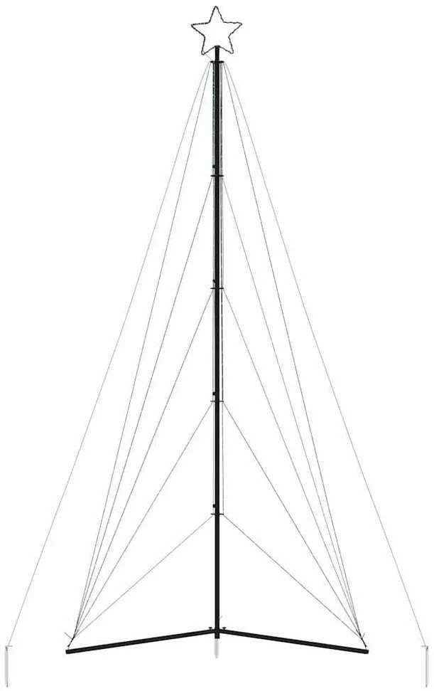 LED Kalėdų eglutė 615 LED Spalvingi 404,5 cm