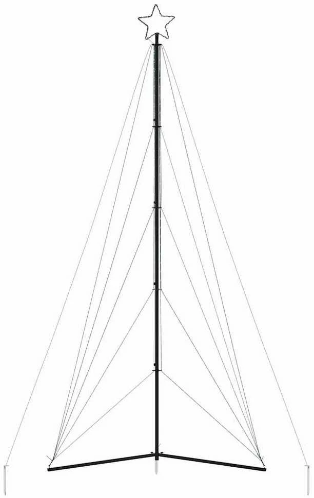 LED Kalėdų eglutė 615 LED šaltai balta 404,5 cm