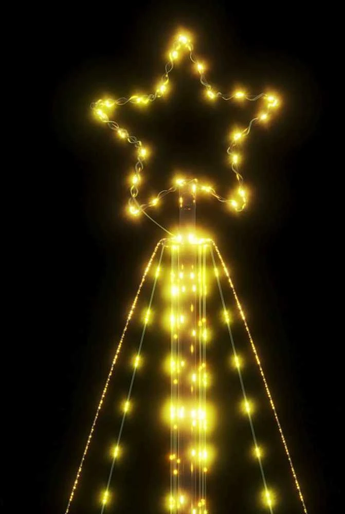 LED Kalėdų eglutė 615 LEDs Šiltai balta 404,5 cm