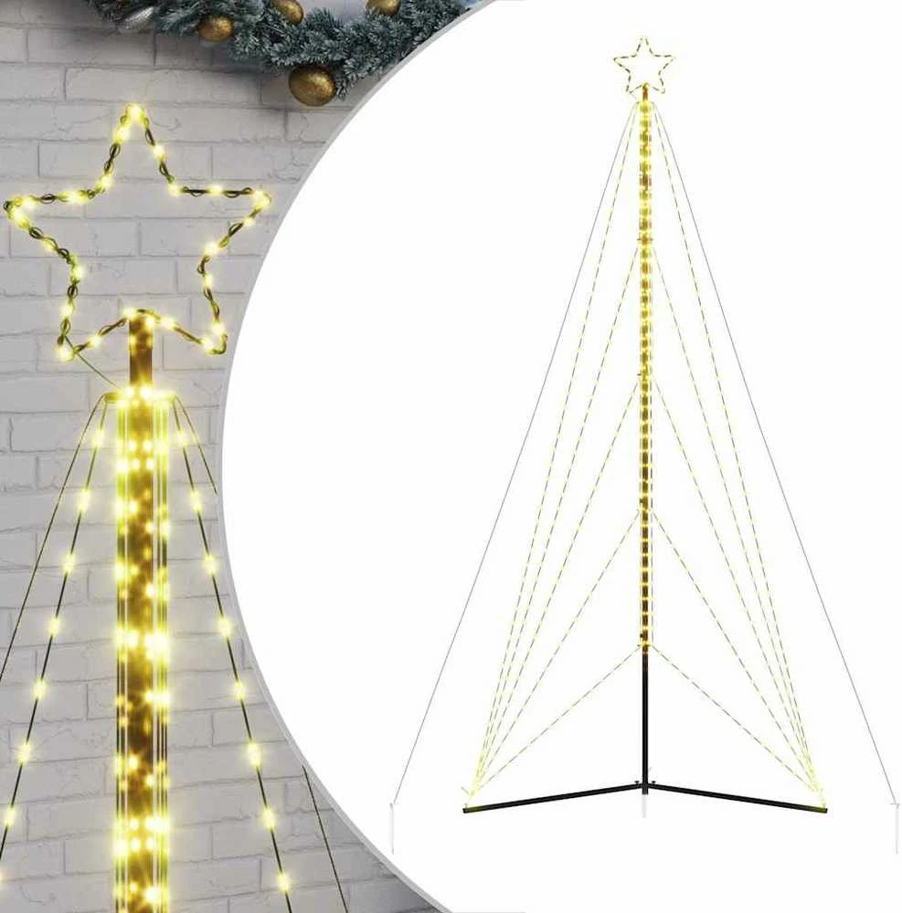 LED Kalėdų eglutė 615 LEDs Šiltai balta 404,5 cm