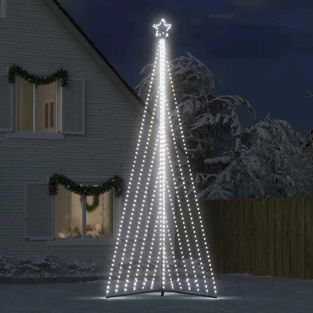 LED Kalėdų eglutė 789 LED Šaltai Balta 476 cm