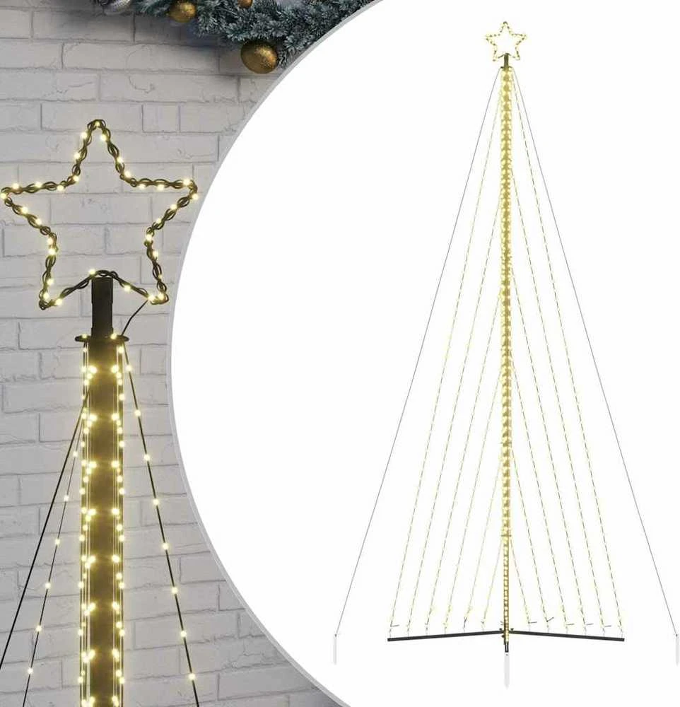 LED Kalėdų eglutė 789 LEDs Šilta Balta 476 cm