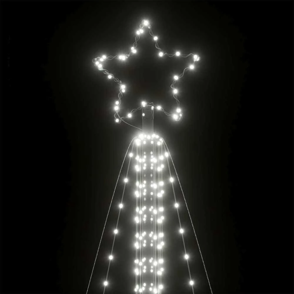 LED Kalėdų eglutė 861 LED Šalta Balta 478 cm