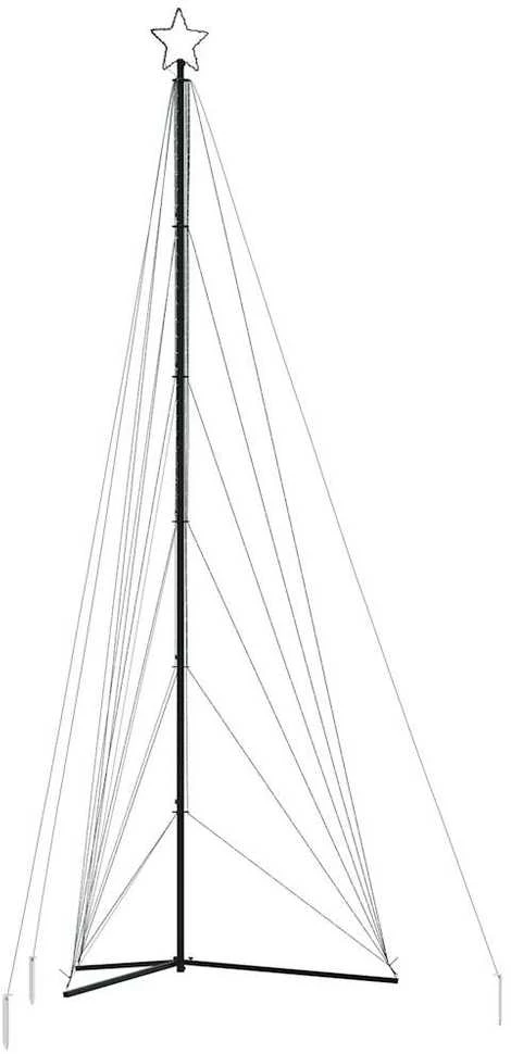 LED Kalėdų eglutė 861 LEDs Šilta Balta 478 cm