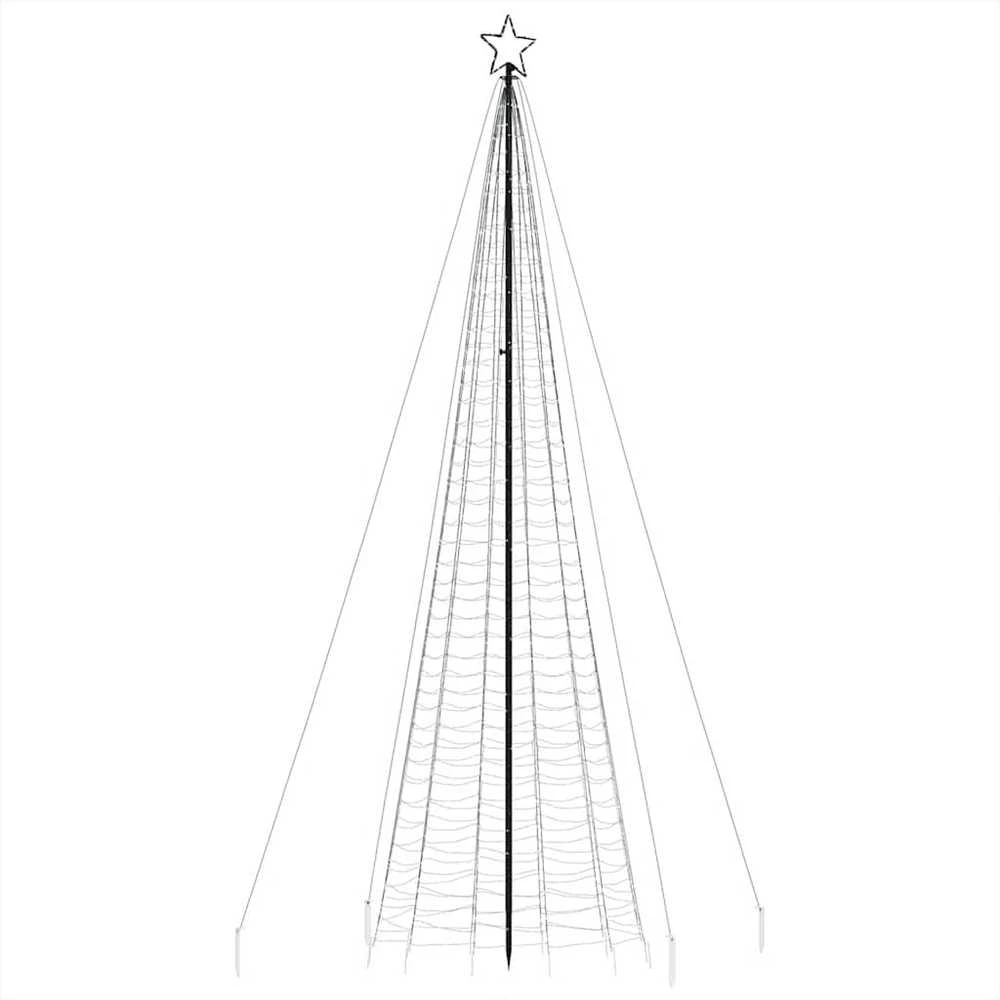 LED Kalėdų eglutė su smaigaliais 1534 LED Mėlyna 500 cm