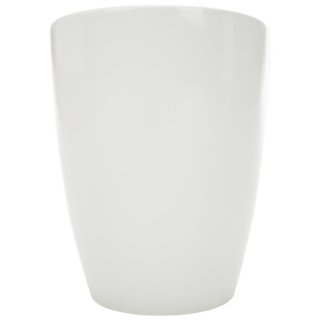 Taburetė-daiktadėžė, baltos ir raudonos spalvos, dirbtinė oda