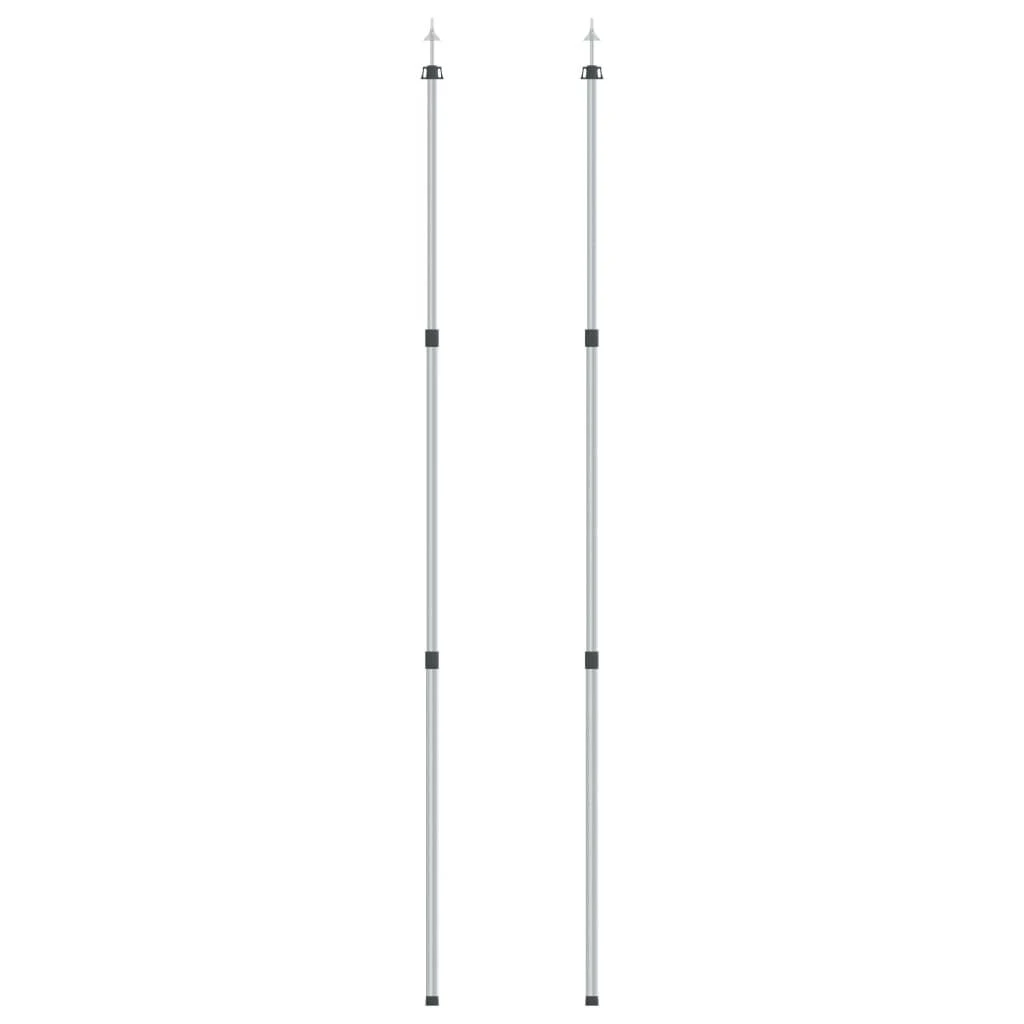 Teleskopiniai brezento strypai, 2vnt., 102-260cm, aliuminis