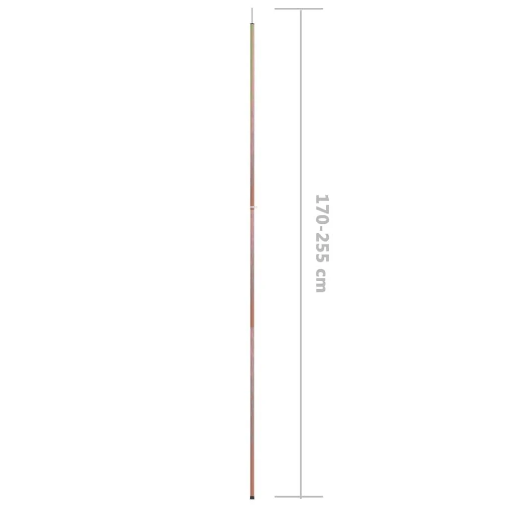 Teleskopinis palapinės strypas, 170-255cm ilgio, plienas