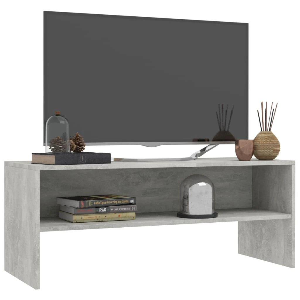 TV staliukas Televizoriaus spintelė, betono, 100x40x40cm, apdirbta mediena