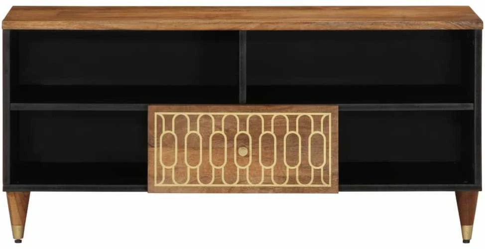 Televizoriaus spintelė, 100x33x46cm, mango medienos masyvas