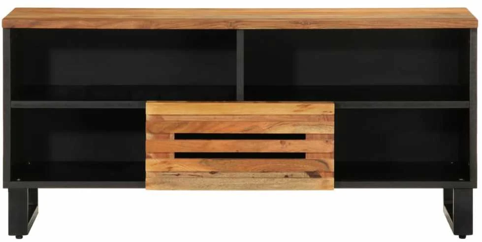 Televizoriaus spintelė, 100x34x46cm, akacijos medienos masyvas