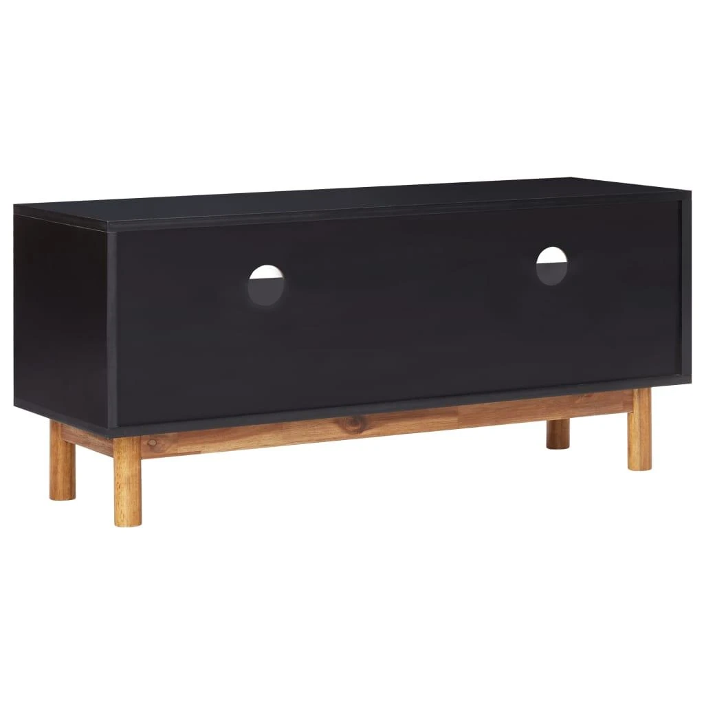 TV staliukas Televizoriaus spintelė, 100x35x45cm, akacijos masyvas ir MDF