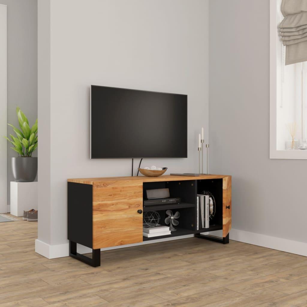TV staliukas Televizoriaus spintelė, 105x33x46cm, akacijos medienos masyvas