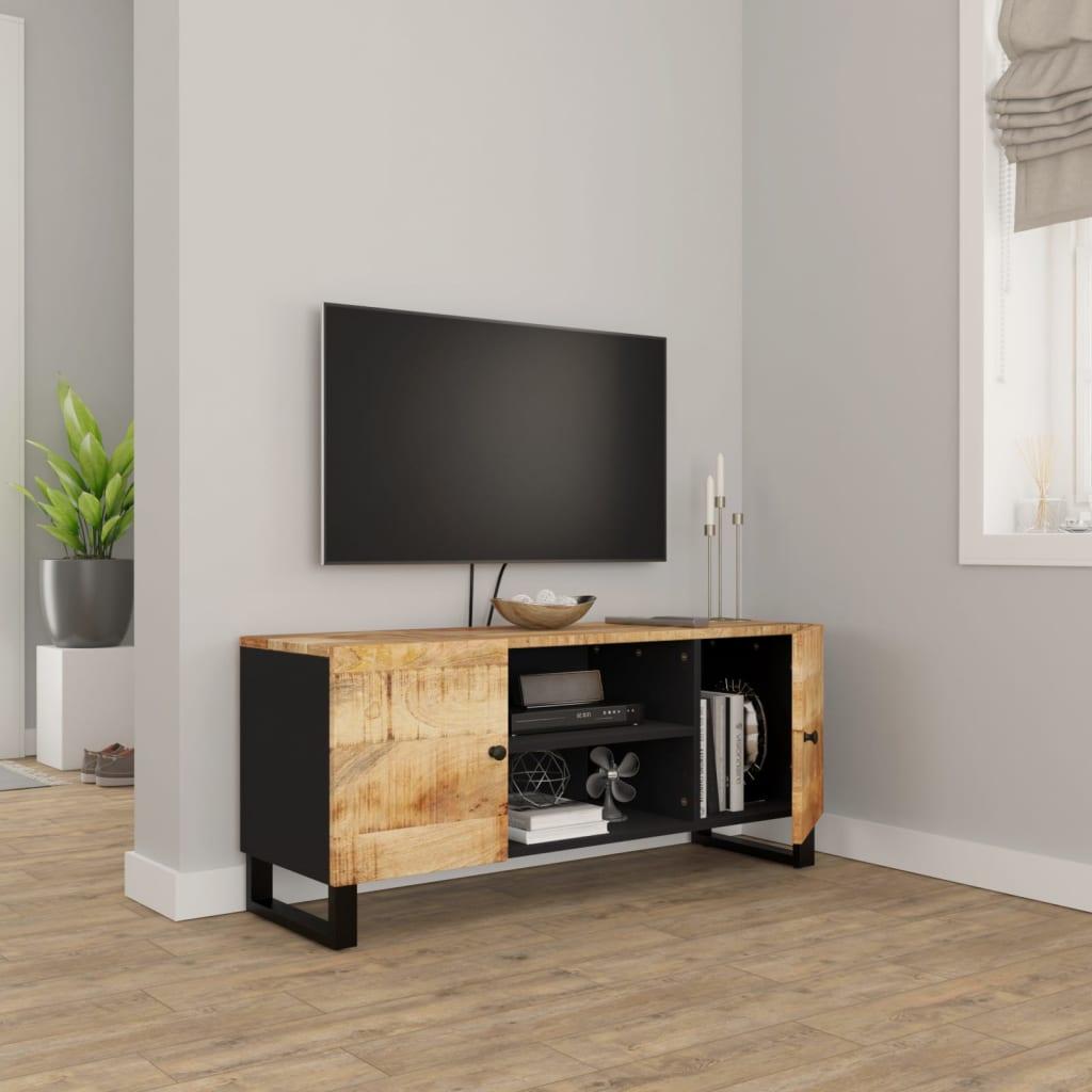 TV staliukas Televizoriaus spintelė, 105x33x46cm, mango medienos masyvas