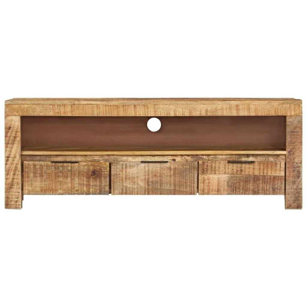 TV staliukas Televizoriaus spintelė, 110x30x40cm, neapdorota mango mediena