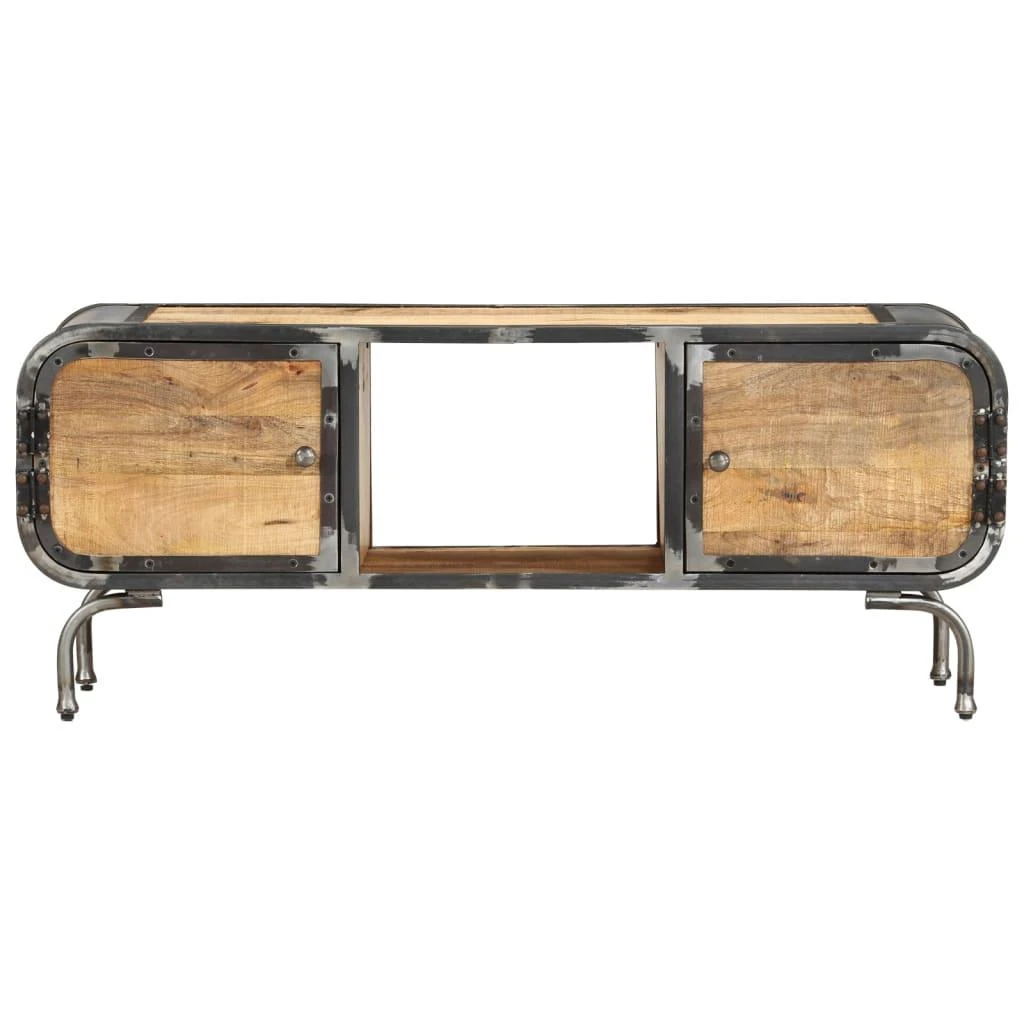 TV staliukas Televizoriaus spintelė, 110x30x42cm, mango medienos masyvas