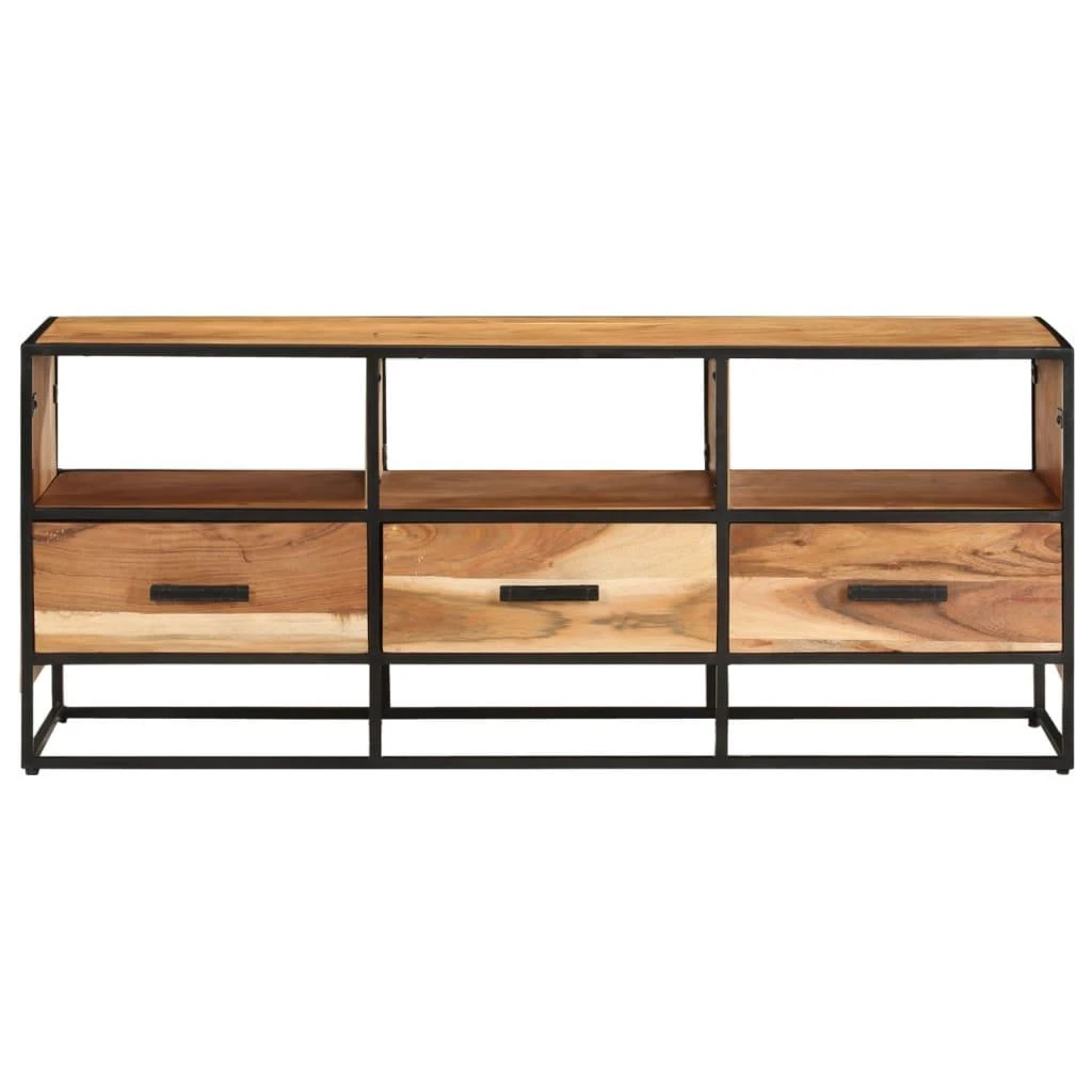 TV staliukas Televizoriaus spintelė, 110x30x45cm, akacijos medienos masyvas