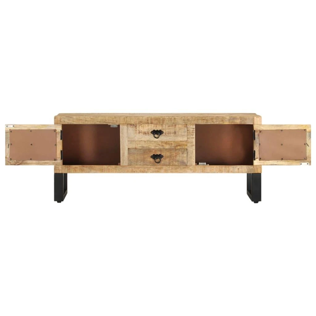 TV staliukas Televizoriaus spintelė, 110x30x45cm, neapdorota mango mediena